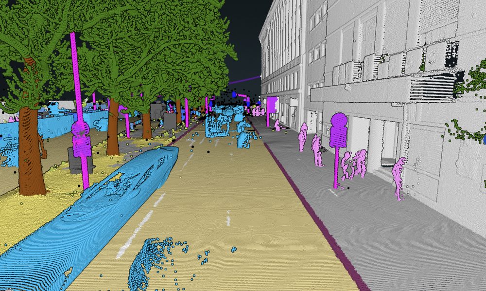 Urban · SOF — classified 3D point cloud